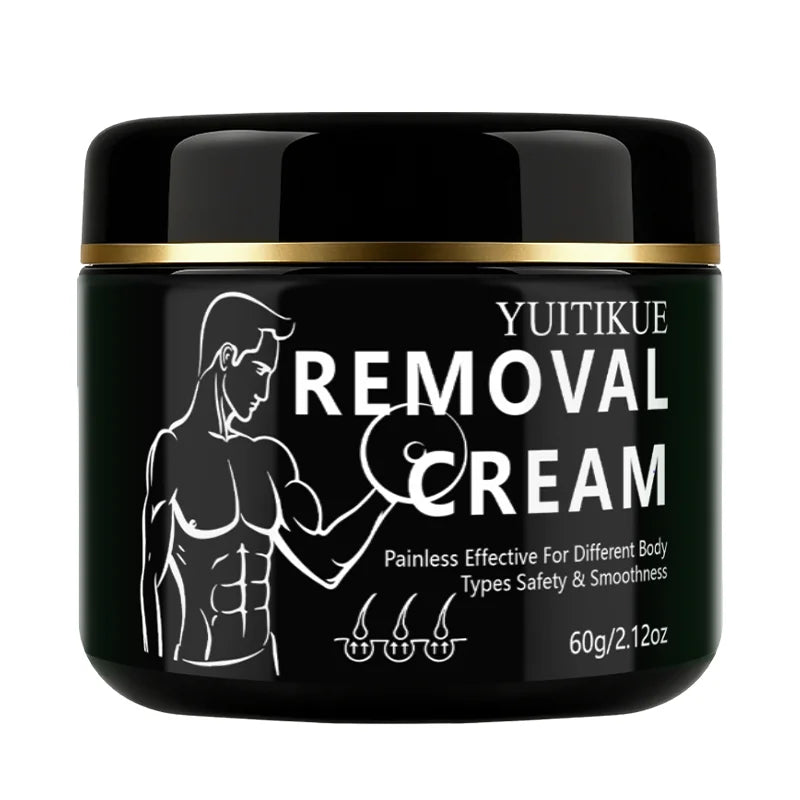 YUITIKUE Men's Hair Removal Cream - Painless Body Hair Remover