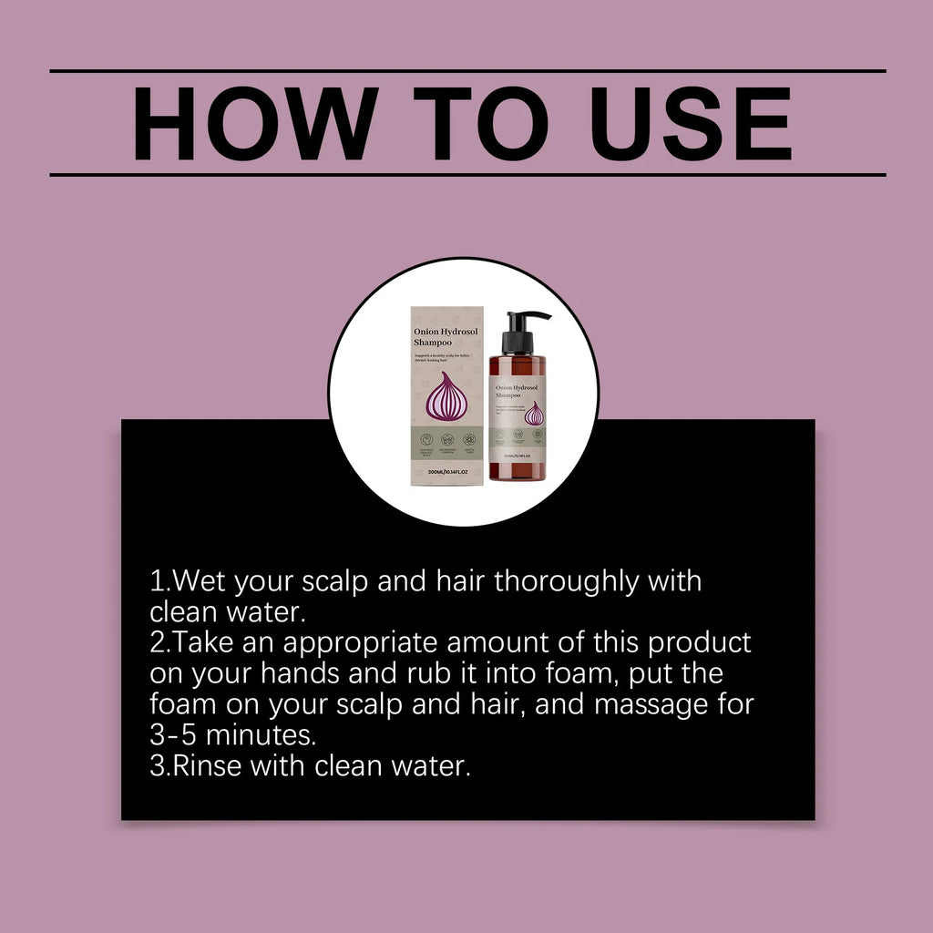 Onion Hydrosol Scalp Nourishing Shampoo 300ml for Hair Growth