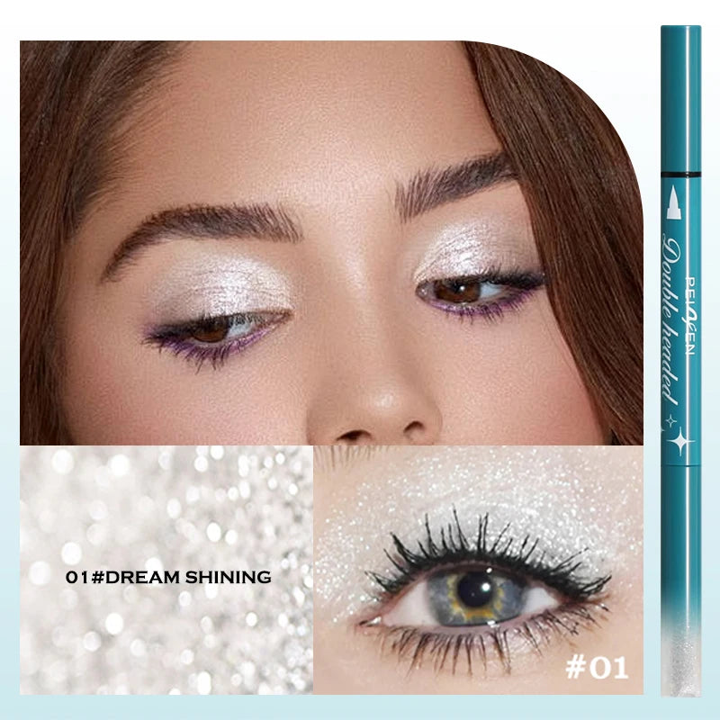Peifen Double Head Liquid Eyeliner and Glitter Eyeshadow Pen
