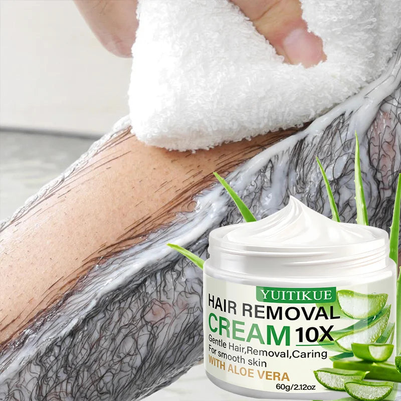 Aloe Vera Hair Removal Cream 60g Unisex Body Hair Remover