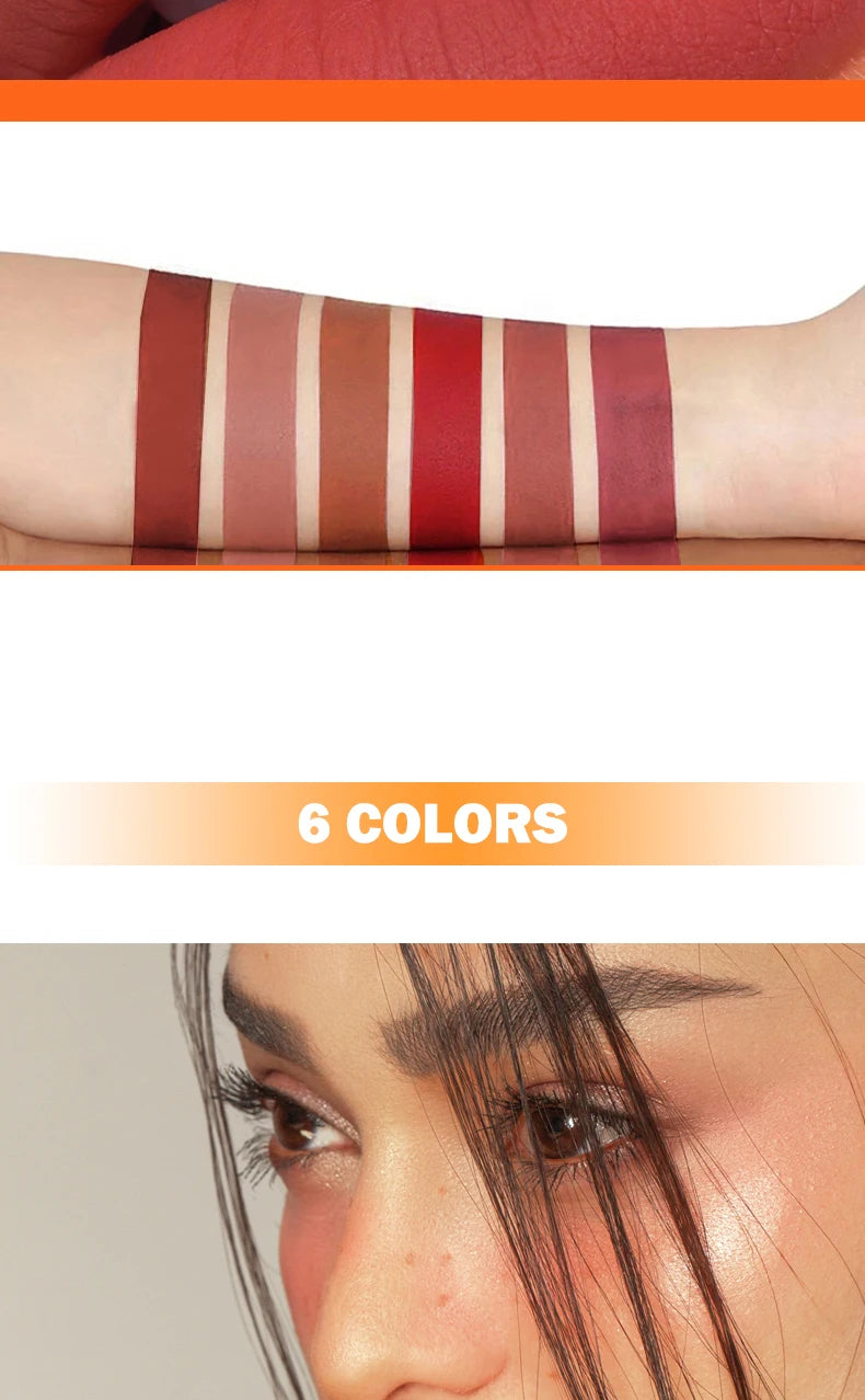 Matte Lip Gloss Waterproof Long Lasting Liquid Lipstick Berry Shades