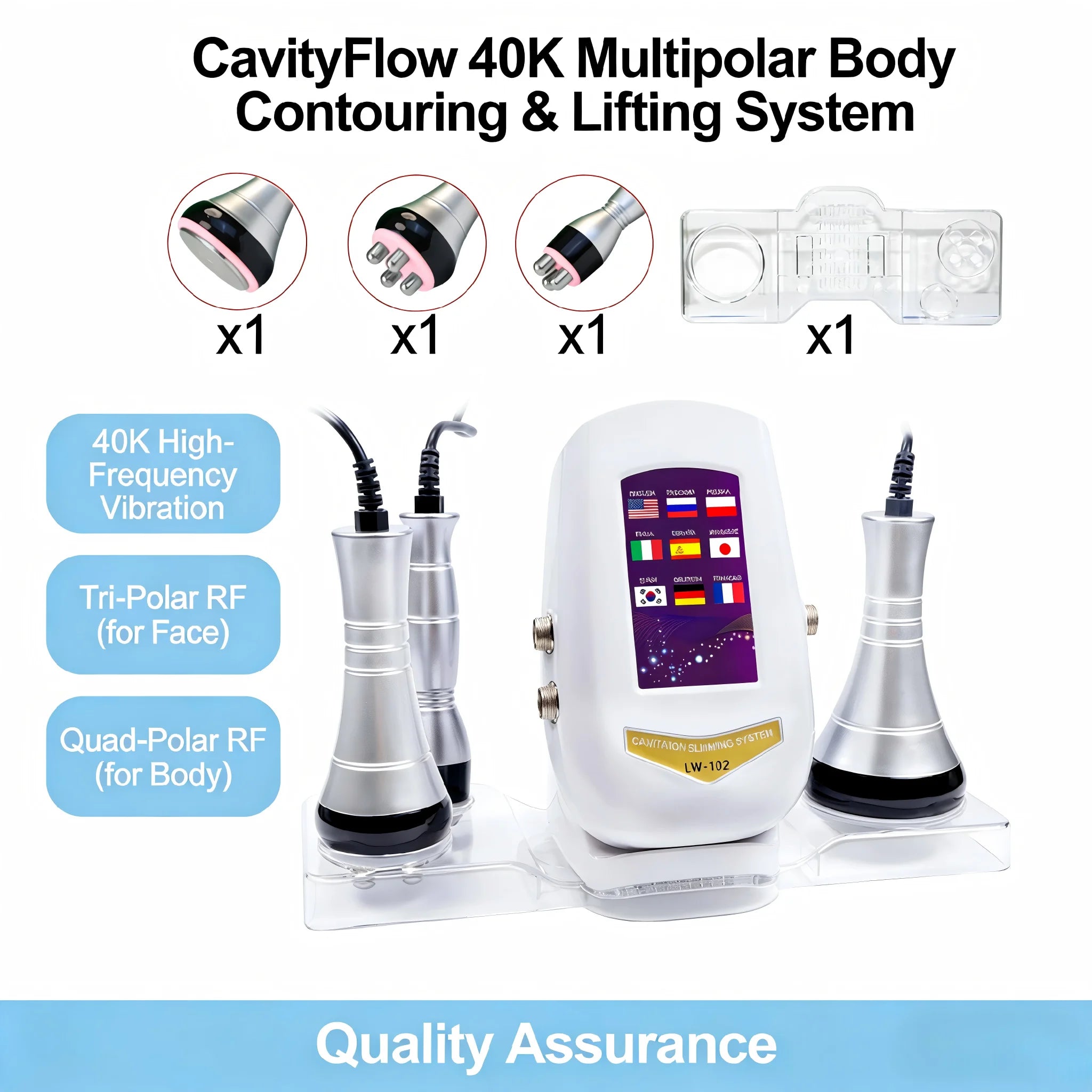 40K Ultrasonic Cavitation and RF Body Slimming Device - 1
