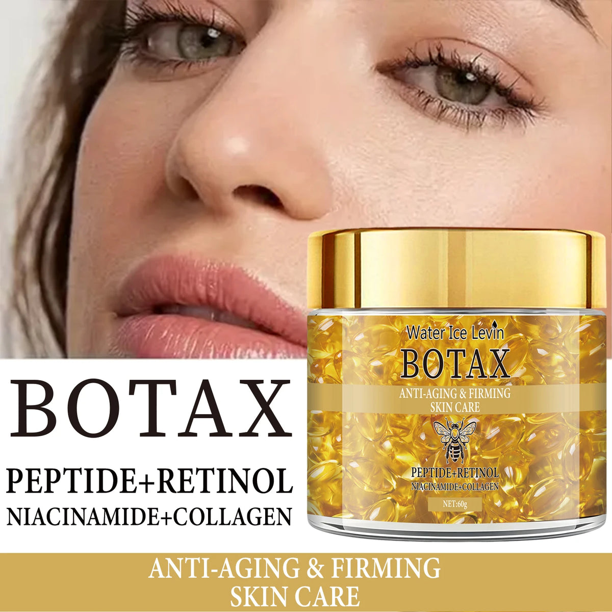 Water Ice Levin Retinol Firming Cream Anti Aging Face Moisturizer 60g