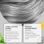 Permanent Silver Gray Hair Dye Cream for Vibrant Color Coverage