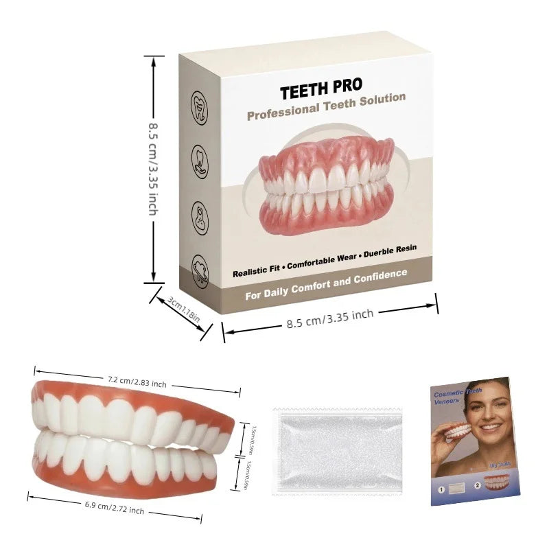Comfortable Realistic Silicone Dentures for Daily Smile Support - 6