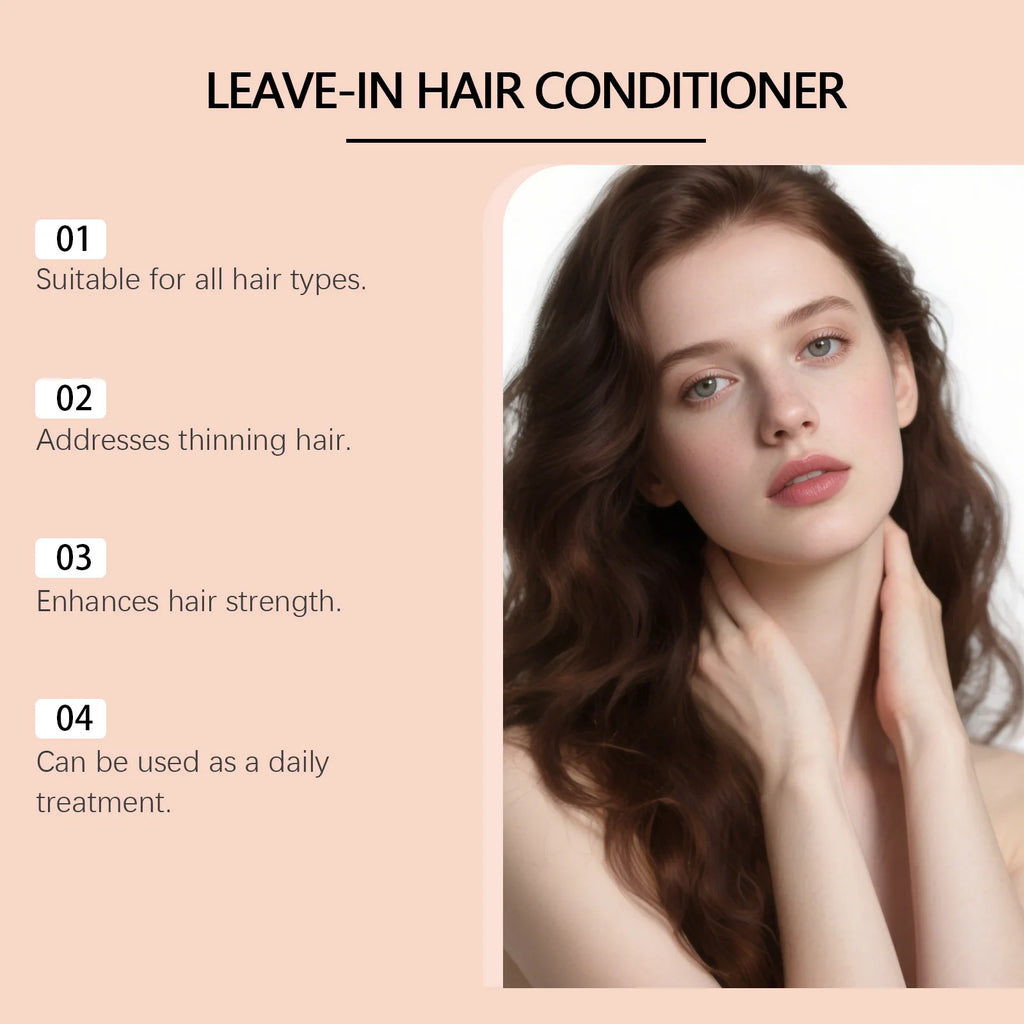 Leave-in Hair Conditioner Cream for Anti-Frizz and Deep Moisturizing