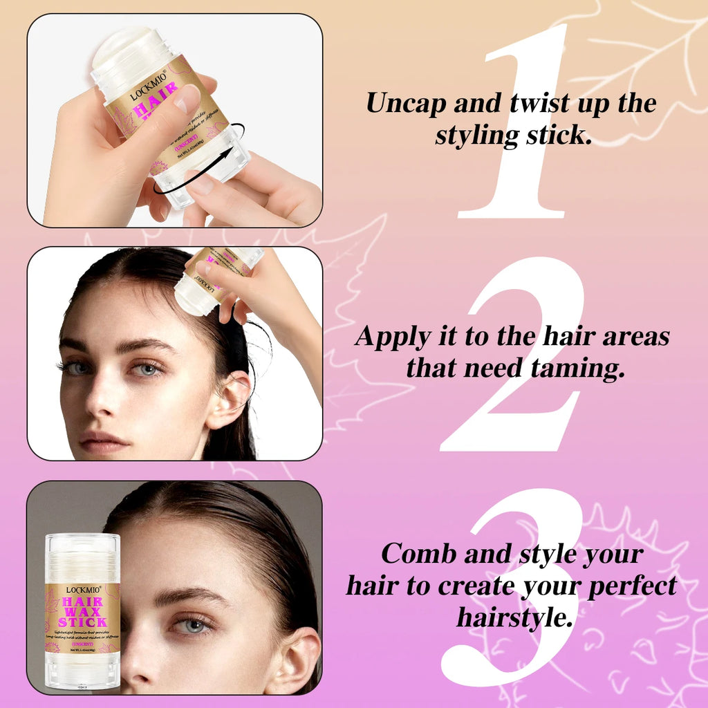 40g Hair Styling Wax Stick Finishing Cream for Flyaways
