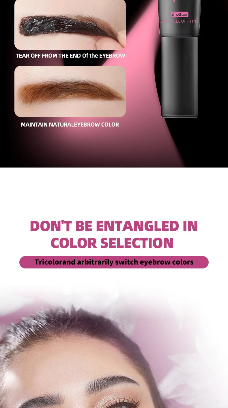OCHEAL Waterproof Tattoo Eyebrow Gel Long Lasting Peel Off Brow Tint