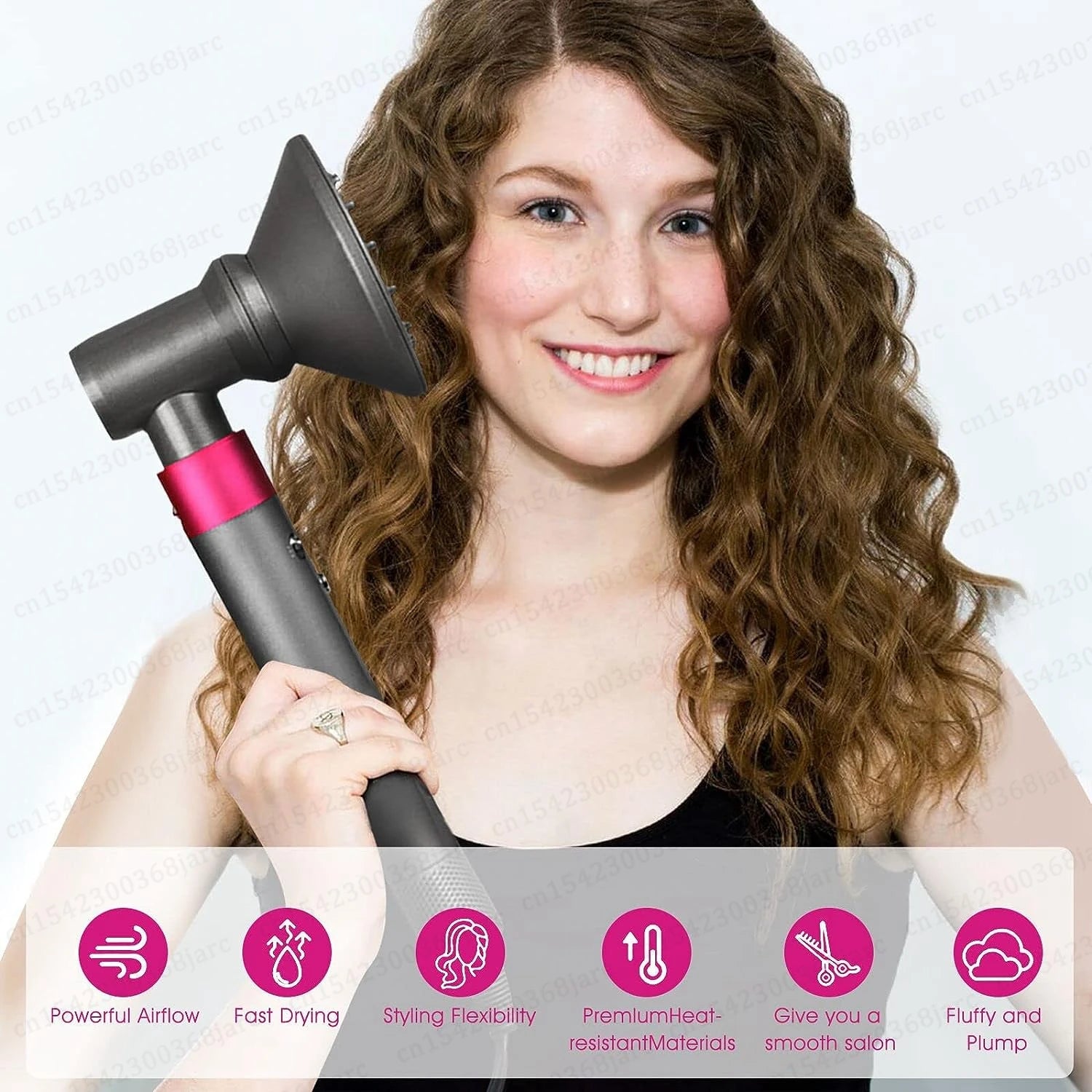 Hair Dryer Diffuser Nozzle Attachment for Dyson Airwrap HS01 HS05 - 3