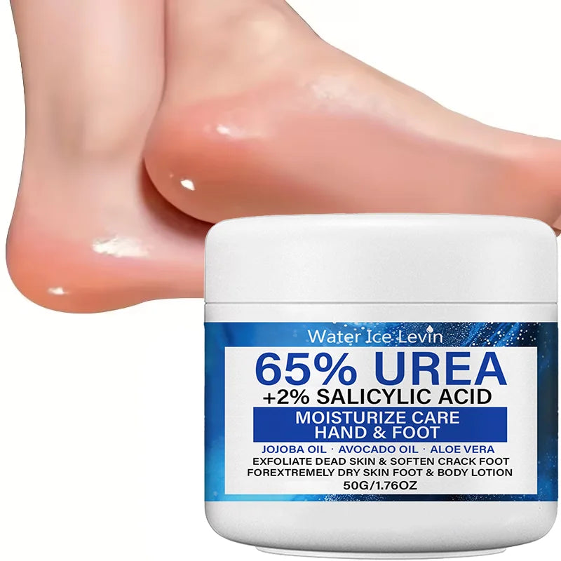 65 Percent Urea Foot Cream Exfoliating Moisturizer for Dry Cracked Skin