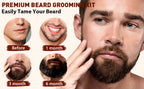Goiple 2pcs Beard Grooming Kit Cleansing Shampoo and Volumizing Oil