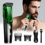 Cordless Vacuum Beard Trimmer and Hair Clipper
