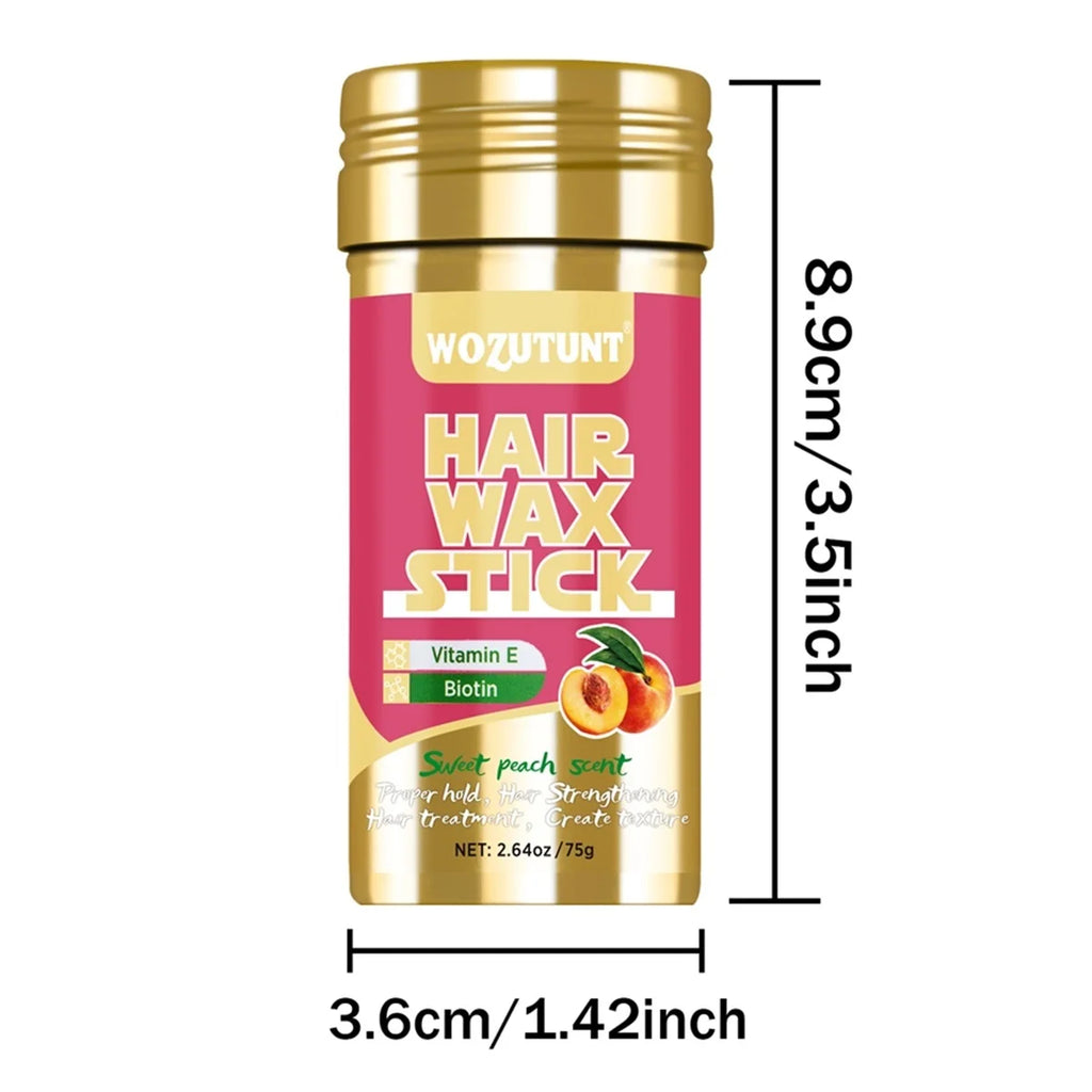 Hair Wax Stick with Styling Brush for Flyaway Control and Smoothing