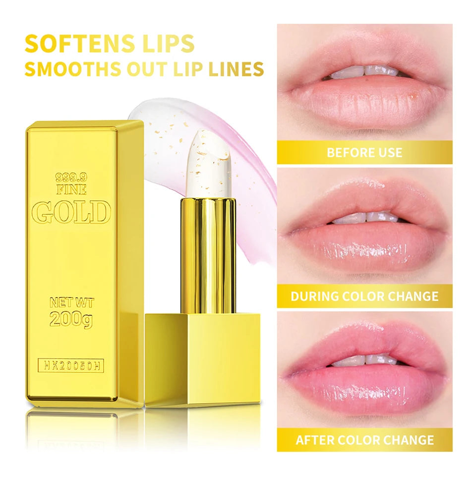 24K Gold Color Changing Moisturizing Lip Balm