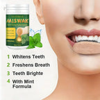 Yuitikue Miswak Mint Herbal Tooth Powder Natural Teeth Whitening 80g