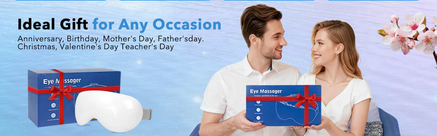 Smart Eye Massager with Cooling and Vibration for Eye Strain Relief - 16
