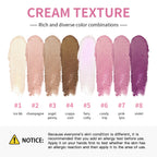 8-Color Cream Highlighter and Contouring Palette