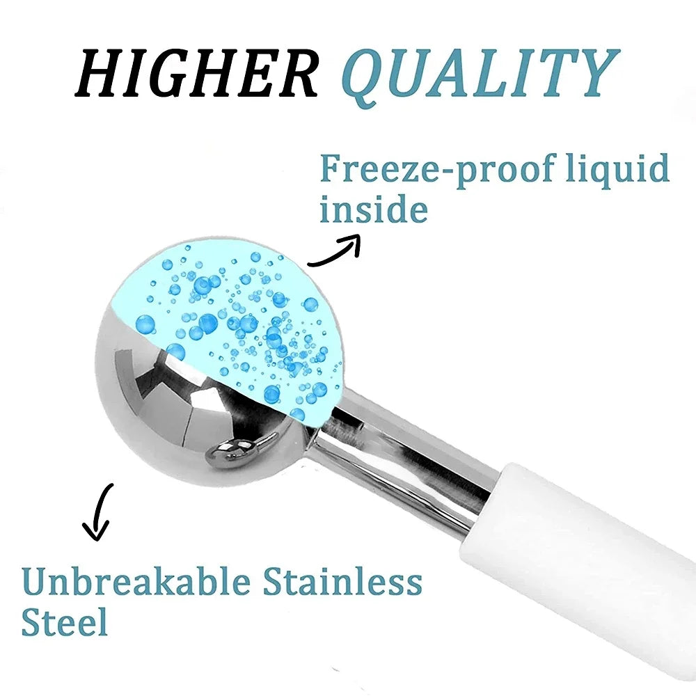 Stainless Steel Cooling Ice Globes for Facial Massage - 2