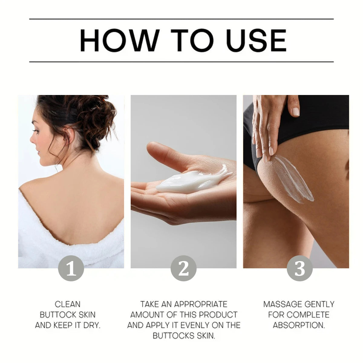 Shea Butter Buttock Firming Cream - Body Moisturizing & Lifting Treatment - 5