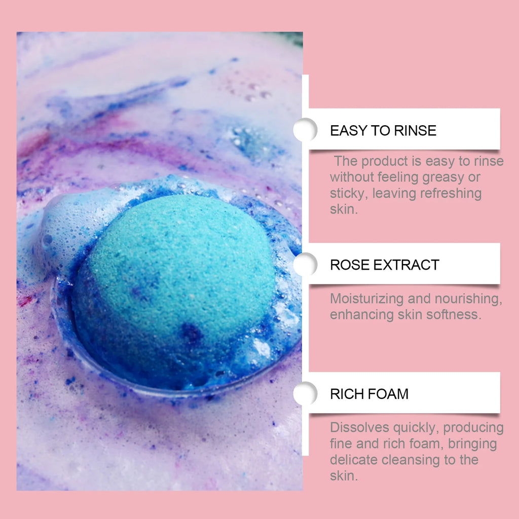Scented Aromatherapy Bath Bombs for Skin Relaxation and Spa