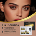 Professional Lash Lift and Brow Tinting Kit for Salon and Home Use