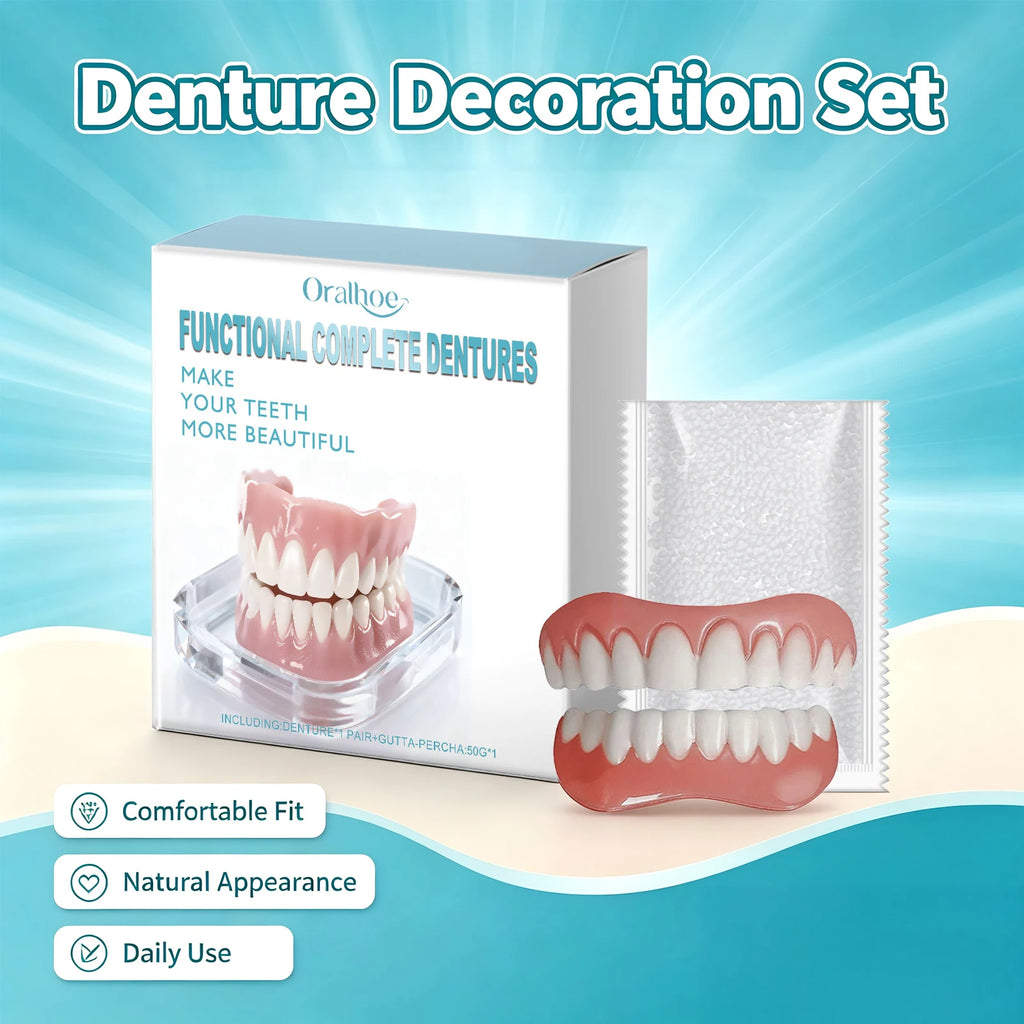Cosmetic Denture Set for Instant Smile Improvement