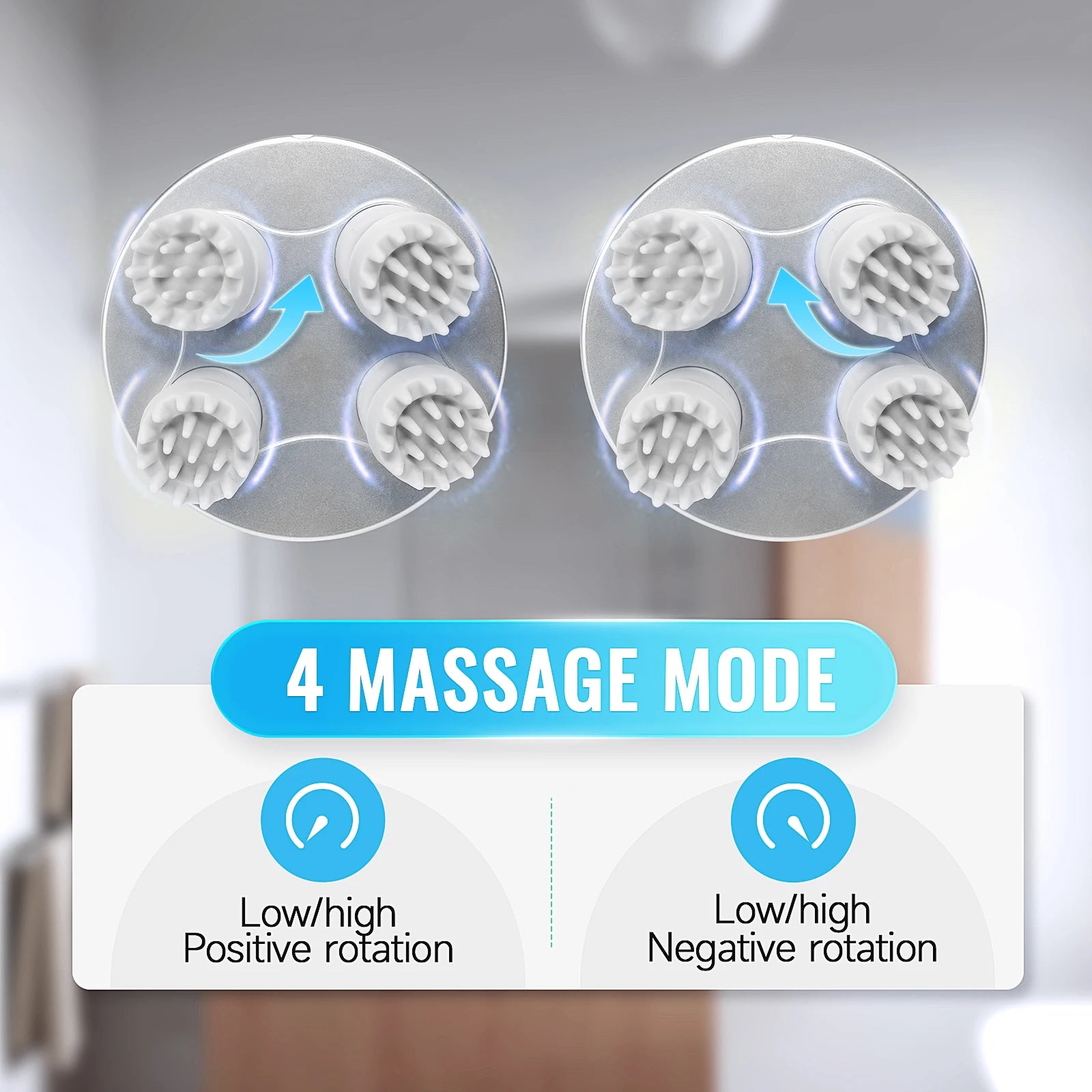Electric Waterproof Scalp and Body Massager for Stress Relief - 10