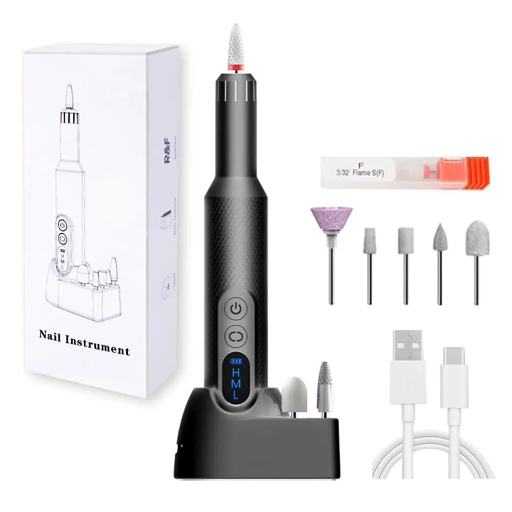 Cordless Electric Nail Drill Set for Manicure and Pedicure