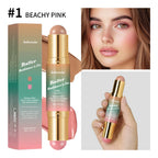 Dual-Ended Cream Bronzer and Blush Stick for Face and Lips
