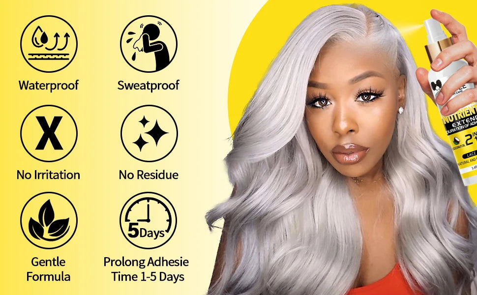 Goiple Lace Wig Installation Kit Adhesive Melting Spray and Edge Control