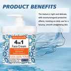 4-in-1 Facial Moisturizer Cream with Hyaluronic Acid and Niacinamide