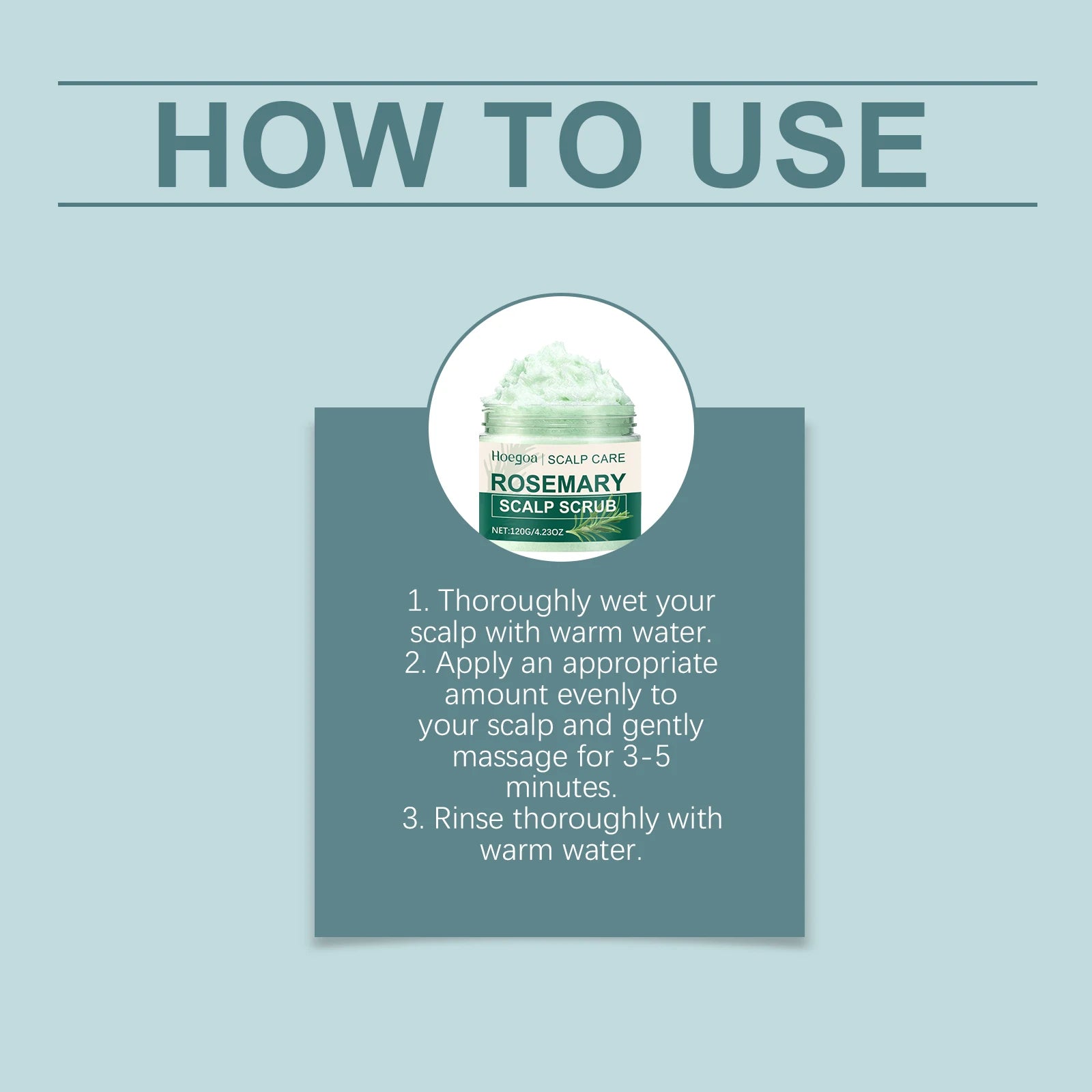 Rosemary Scalp Scrub Exfoliating Hair Treatment 120g
