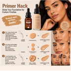 Liquid Foundation and Primer Makeup Set for Long-Lasting Coverage
