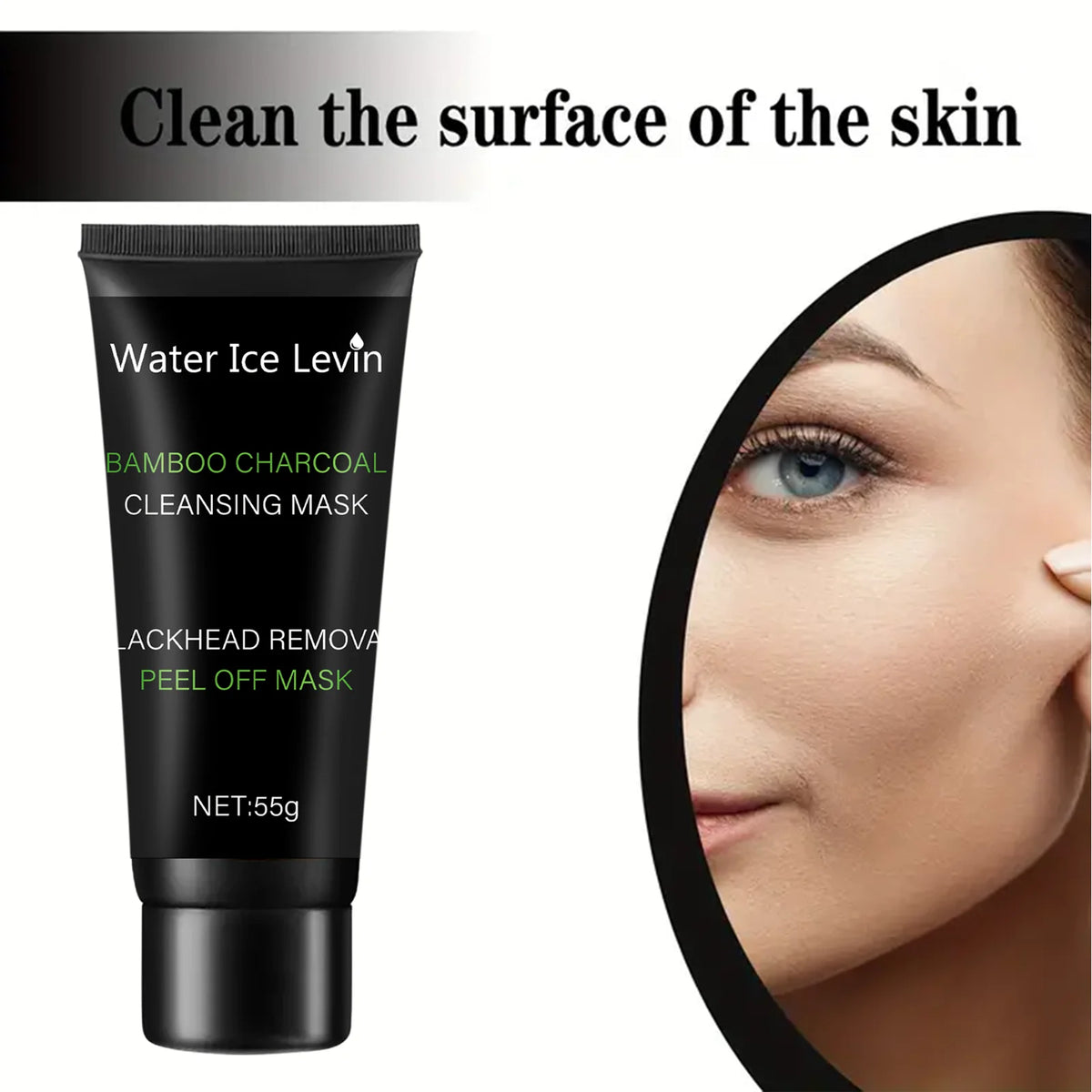 Water Ice Levin Bamboo Charcoal Peel Off Mask for Blackhead Removal