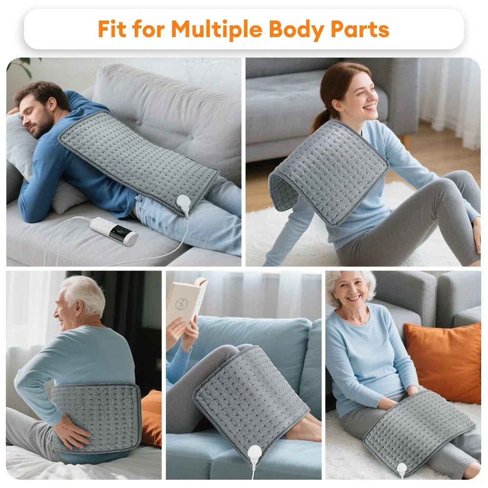 Electric Heating Pad for Back and Neck Pain Relief