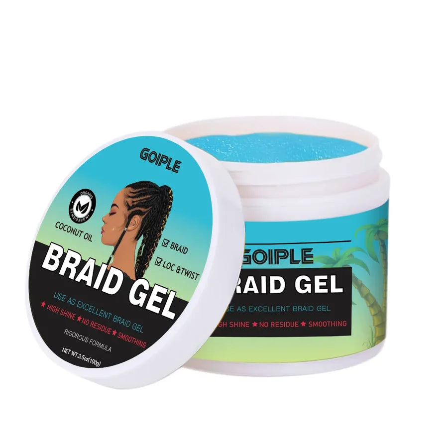 100g Tea Tree Mint Braid Styling Gel Edge Control Hair Wax