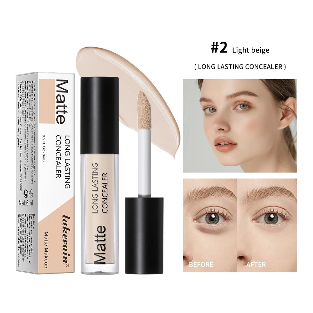 Full Coverage Matte Liquid Concealer for All Skin Types