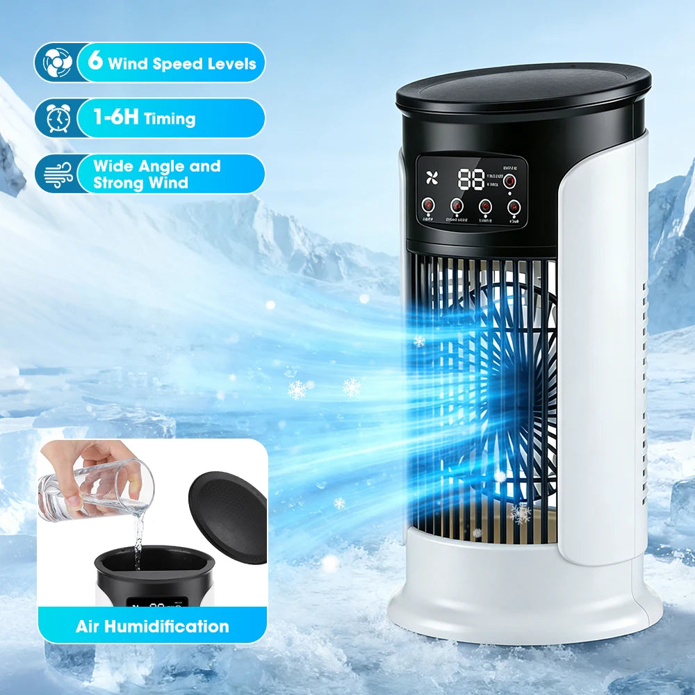 Portable Desktop Air Cooler and Humidifier Fan - 7