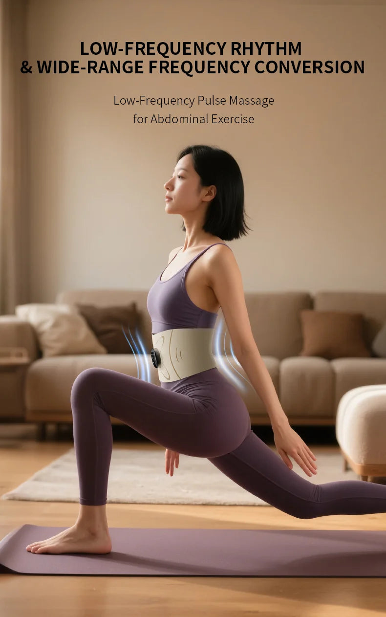 Electric Pulse Waist Massage Belt for Abdominal Toning
