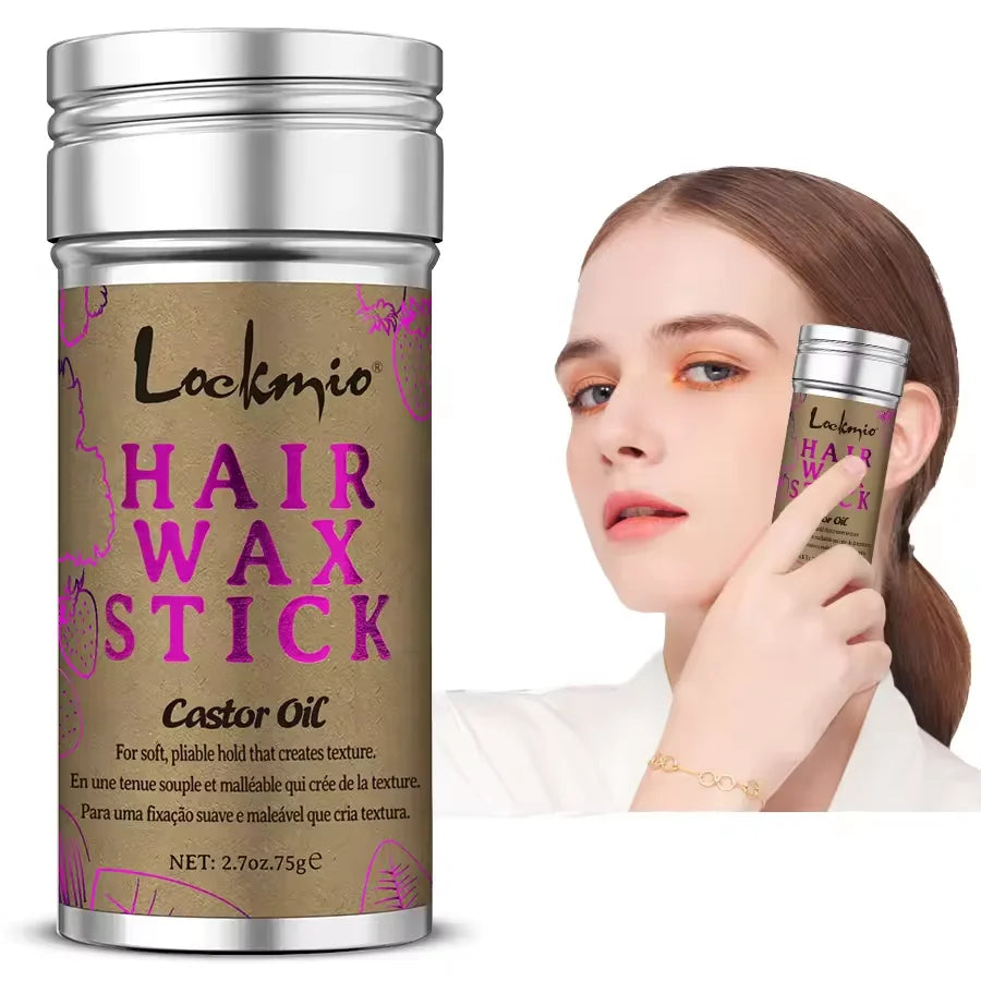 75g Castor Oil Hair Wax Stick for Frizz Control and Edge Styling
