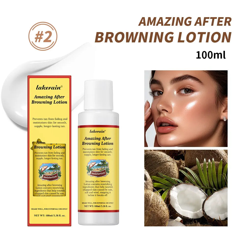 Sunless Tanning Body Lotion for Deep Bronze Glow
