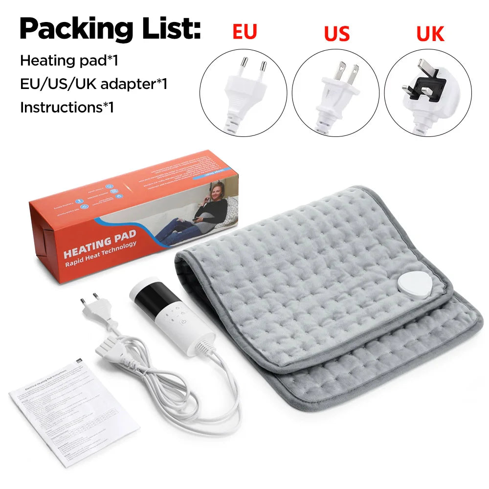 Electric Heating Pad for Pain Relief and Muscle Relaxation