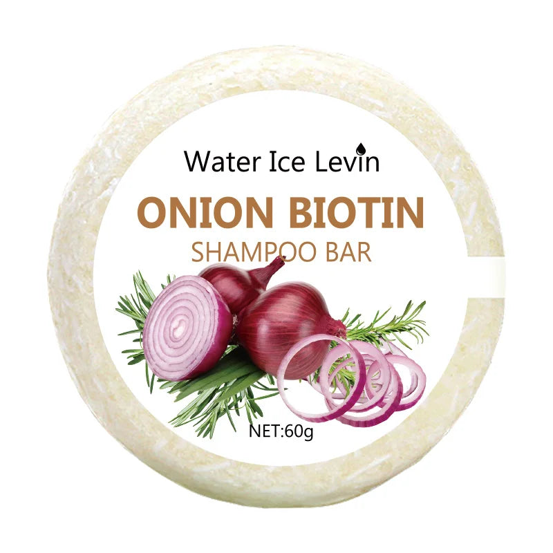 Onion and Biotin Shampoo Bar 60g for All Hair Types