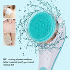 Electric Rotating Back Scrubber and Exfoliating Shower Brush