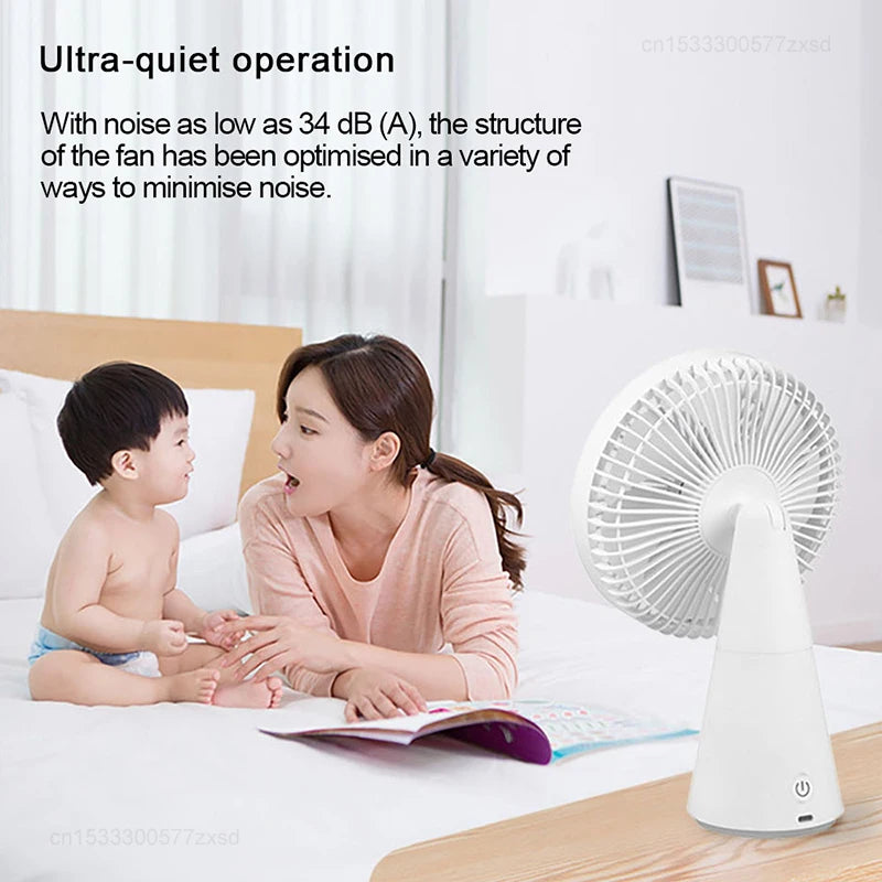 Mijia Desktop Fan Rechargeable Portable Cooling Table Fan 2 in 1