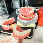 Full Mouth Silicone Dentures Set with Storage Case