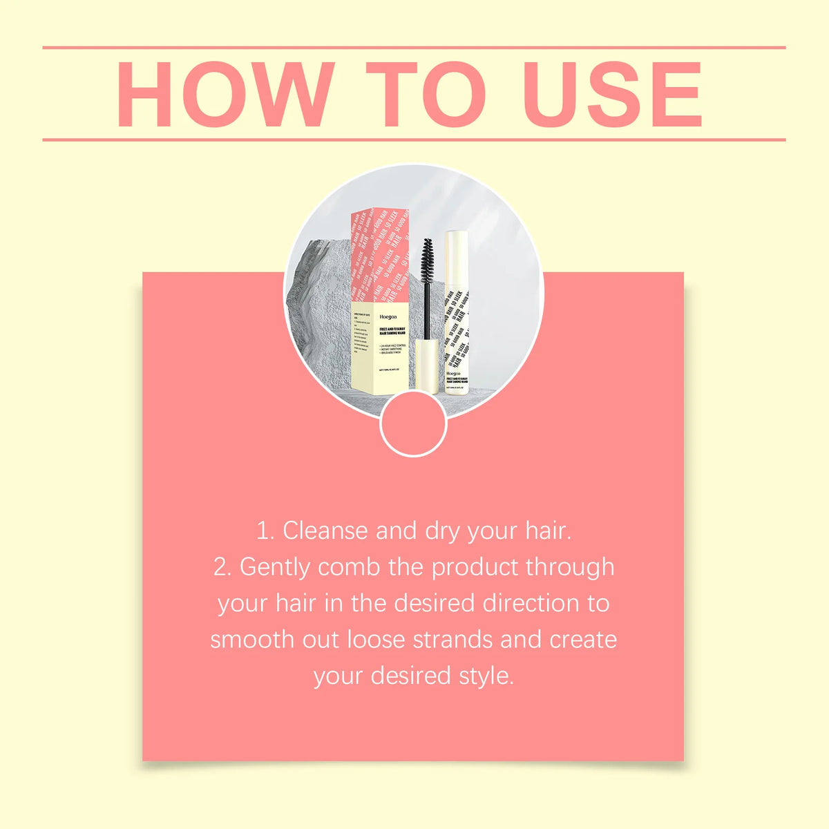 Hair Finishing Stick for Frizz Control and Flyaways