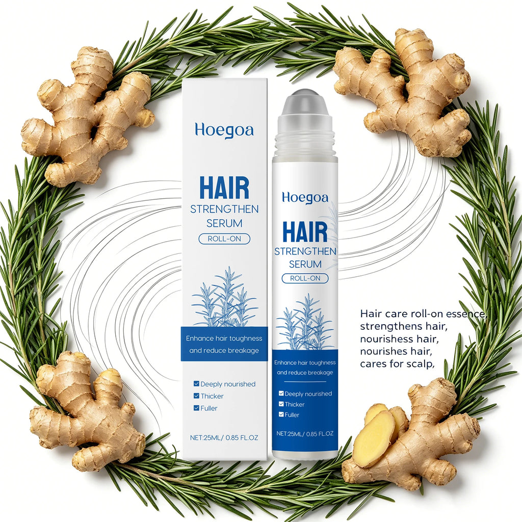 Rosemary Hair Growth Serum Roller for Scalp and Hair Strengthening