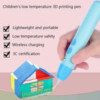 Safe Low-Temperature 3D Printing Pen for Kids