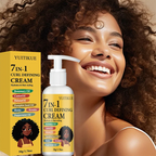 7 in 1 Curl Defining Hair Styling Cream with Rosemary and Castor Oil 50g